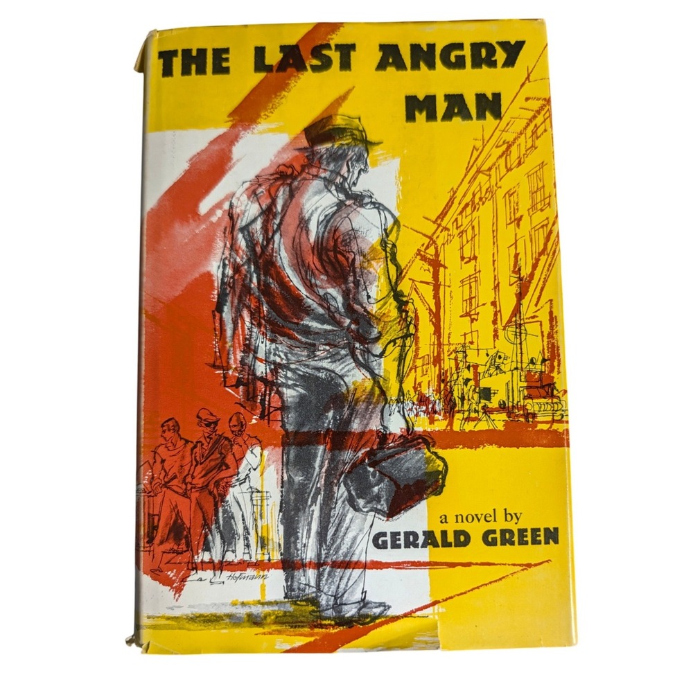 The Last Angry Man Gerald Green 1956 Hardcover Vintage Book Scribners Brooklyn